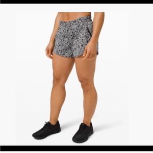 NWT Brand new lululemon running shorts black/white